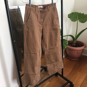Everlane high wasted wide legged pants